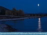 Moonlight Eclipse,  Hebgen Lake, MT   USA © 2016 Dee Langevin